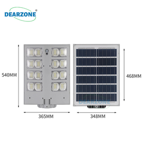 Réverbère solaire LED 1000W intégré certifié télescopique ABS pôle Radar Induction IP65 DC <span class=keywords><strong>jardin</strong></span> rural utilisation extérieure - Product Image 5