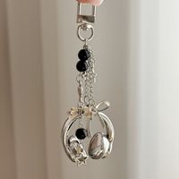Étui pour écouteurs perlé fait main, design original style pointillisme personnalisé, porte-clés, breloque de téléphone personnalisée, pendentif de sac à dos