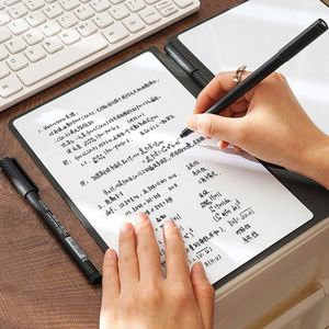 Eco-friendly A5 Notebook Erasable Whiteboard with Pen Leather Cover Pen Memo <b>Pad</b> and Writing Board <b>Foldable</b> Whiteboard - Product Image 5