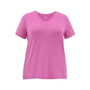 Camiseta transpirable Plus Core Active para mujer, cuello en V con mangas cortas, secado rápido y compresión Athletic Works Puff Printing - Product Image 5