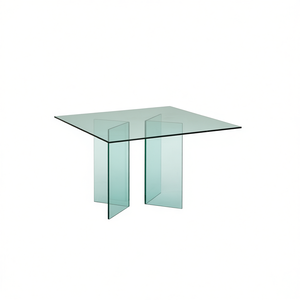 Base de table en verre moderne 100 cm H 40 cm L pour tables à manger - Product Image 2