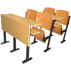 Modern Academic Metal Step Ladder Popular Design for University Classroom College Hall New School Furniture <strong>Set</strong> with Wooden Top - Product Image 3