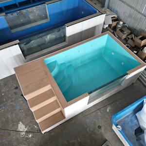 Piscine familiale de luxe sur mesure pour spa de natation, portable, en fibre de verre, au sol, en acrylique transparent, résistante aux UV - Product Image 6