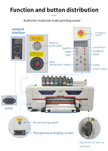 Fcolor Printing 42cm A2 A3 All In 1 Mini Roll To Roll UV DTF Sticker Printer Machine With Laminator AB Film