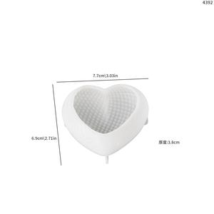 INTODIY Webmuster Herzförmige Silikonform, Netz Liebesherz Kerzendeko, Handgemachte Seife, Aromatherapie, Schokolade Silikonform - Product Image 5