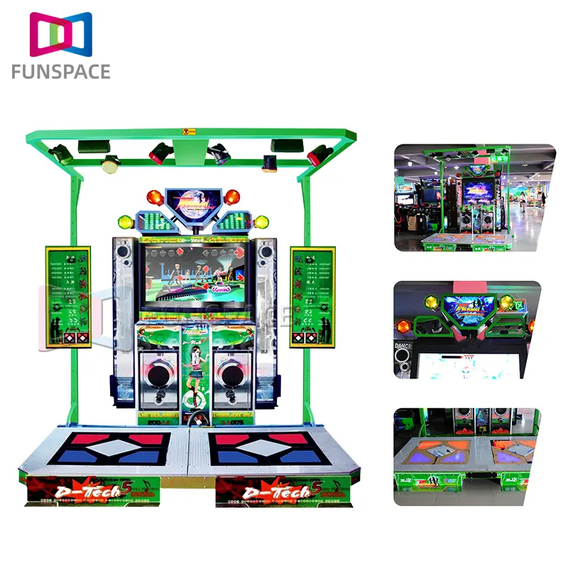 Machine de danse pour adultes Arcade à pièces Cinquième génération Rythme lumineux Musique dynamique Jeux vidéo Machine à danser Jeu Euiqimen