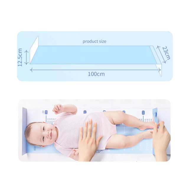 Hot Selling Children's 100CM Height Measuring Instrument Canvas Growth Chart for Babies Baby Height Gauge Ruler Scales