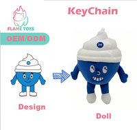Fournisseur Vérifié – Jouet en Peluche Interactif IA Personnalisé en Coton PP Brodé Anti-Stress en Forme de Crème Glacée pour Cadeaux Promotionnels ASTM F963