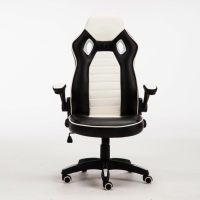 Chaise d'ordinateur PU avec logo personnalisé Chaise de jeu ergonomique à hauteur réglable en cuir