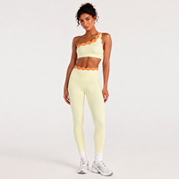 Ensemble de yoga personnalisé, anti-transpiration, 2 pièces, vêtements de sport pour femmes, vêtements de sport, haute élasticité, ensembles assortis pour le pilates et la remise en forme