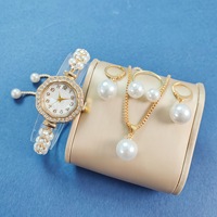 Montre-bracelet élégante pour femme en alliage, cadran à aiguilles en quartz, avec affichage jour/date