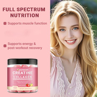 VitaSpring Créatine Monohydrate Gummies Collagène Suppléments pour la Peau Acide Hyaluronique Vitamines Énergie Créatine Collagène Gummies