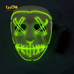 Glow-Spielzeug Themedeko Party Dekoration Festival Kaltlicht Partyzubehör <span class=keywords><strong>Horror</strong></span> leuchtende Led-Gesichtsmasken - Product Image 4