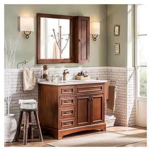 Custom Shaker Style Bathroom <b>Vanity</b> <b>with</b> <b>Mirror</b> Hot Selling Bathroom <b>Vanity</b> Floor Standing - Product Image 5