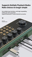 Machine de karaoké portable multifonction, micros sans fil, affichage des paroles en temps réel, son HIFI, système Android, haut-parleur 4 pouces, USB/carte SD