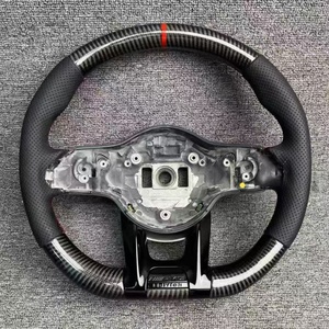 Volant en fibre de carbone pour <span class=keywords><strong>Mercedes</strong></span> <span class=keywords><strong>Classe</strong></span> A, compatible avec les modèles <span class=keywords><strong>Mercedes</strong></span> Bne W177 W176 W238 W205 W222 W204 C230 W212 W211 - Product Image 2