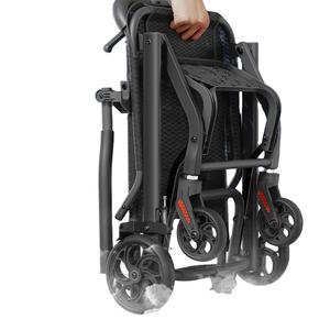 Cadeira de Rodas Leve Portátil Dobrável para Idosos e Deficientes, Carrinho de Reabilitação Ultramanual para Viagens de Avião - Product Image 1
