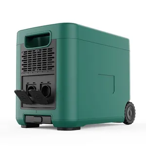 Lifepo4 catu daya baterai Lithium luar ruangan, stasiun daya portabel tenaga surya pengisian rumah Generator energi surya 110V 220V