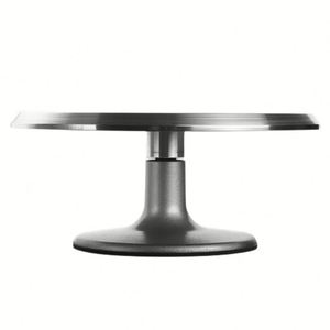 12 Inch Aluminium Alloy Revolving <b>Cake</b> <b>Stand</b> | Non-Slip Rotating Turntable for Decorating Sturdy Smooth <b>Spinner</b> - Product Image 4