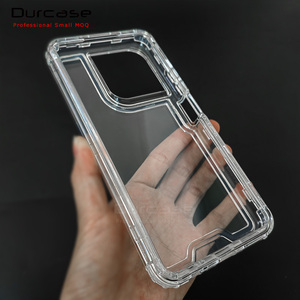 3 en 1 alto cristal transparente antiarañazos PC TPU acrílico funda de teléfono para Tecno Spark 10 <span class=keywords><strong>Pro</strong></span> 5G <span class=keywords><strong>Go</strong></span> 2023 Pop8 Hot 40i - Product Image 5