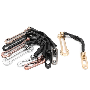 Chaîne <span class=keywords><strong>de</strong></span> <span class=keywords><strong>porte</strong></span> Chaîne <span class=keywords><strong>de</strong></span> <span class=keywords><strong>porte</strong></span> antivol pour la sécurité <span class=keywords><strong>de</strong></span> la chambre <span class=keywords><strong>d</strong></span>'hôtel Barre pivotante Loquet avant en acier inoxydable - Product Image 4