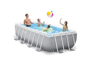 INTEX 26788 4M X2M X 1M Garden Backyard <strong>Rectangular</strong> <strong>Frame</strong> Above Ground Large Swimming <strong>Pool</strong> - Product Image 2