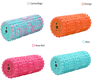 Cơ Bắp Phát Hành Columnar Rung Thể Dục Thể Thao Bọt Con Lăn Bán Buôn Đầy Màu Sắc Massage <span class=keywords><strong>2</strong></span> Trong 1 Con Lăn Bọt Điện - Product Image 2