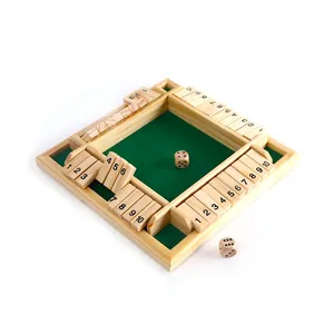 स्टॉक में OEM उच्च गुणवत्ता वाले शैक्षिक खिलौना 1-4 खिलाड़ियों लकड़ी के लिए बंद बॉक्स पासा क्लासिक बोर्ड खेल बच्चों को वयस्कों