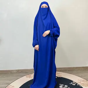 Dubaï Elastique Une Pièce Porter Islamique Français Indonésie Prière Dres Nida Vêtements Musulmans Jilbab Modeste Khimar Hijab Abaya - Product Image 5