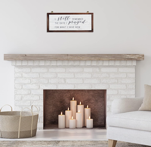 Aún recuerdo los días en los que me di cuenta de lo que ahora tengo, letrero colgante de madera, placa decorativa de pared estilo retro para granja (fondo blanco) - Product Image 4