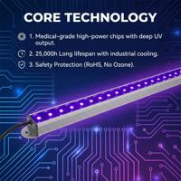 Module lumineux purificateur UVC à cavité, DC12V 24V, démarrage instantané, sans dommages thermiques, pour appareil hydrofacial RF et microblading, en quartz