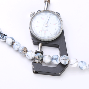 Perles de pierres précieuses d'agate naturelle de 1 carat, taille brillant, pour la fabrication de bijoux, 8 mm, WENCHI - Product Image 2