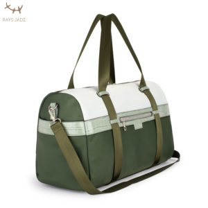 Sac imperméable en Nylon et Alligator en cuir Pu, pour hommes et femmes, fourre-tout de voyage, personnalisé, vert Olive, vente en gros - Product Image 2