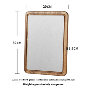 Tabla de cortar de <span class=keywords><strong>madera</strong></span> de acacia y mármol - Product Image 6