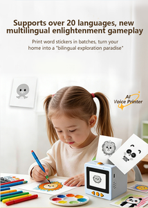 เครื่องผลิตสติกเกอร์ไร้สาย AI สำหรับเด็ก หน้าจอ 2.4 นิ้ว รองรับ WiFi คำสั่งเสียง คำสั่งพิมพ์ AI ตอบคำถาม AI เครื่องทำสติกเกอร์ระบายสีแบบไม่ใช้หมึก - Product Image 5