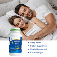 Comprimés de mélatonine pour adultes sur mesure OEM, 45 g par flacon - Formule faible en sucre pour un sommeil amélioré et un sommeil profond chaque nuit