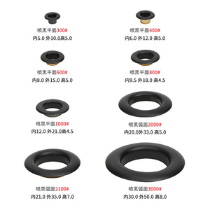 Hebillas de Cobre con Ojal, Redondas, de Latón Negro Mate, Antioxidantes, para Prendas de Vestir, 100 Unidades - Product Image 3