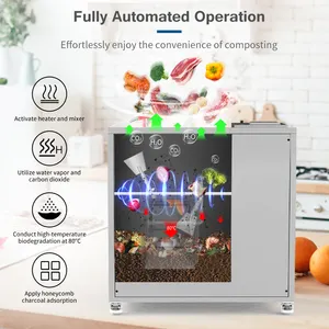 स्मार्ट कचरा रसोई कॉपोस्टर वाणिज्यिक कचरा निपटान खाद्य अपशिष्ट खाद मशीन