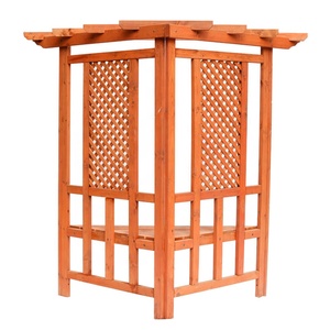 Banc de jardin extérieur en <span class=keywords><strong>bois</strong></span> d'usine avec treillis Nature <span class=keywords><strong>bois</strong></span> traité sous pression comprend <span class=keywords><strong>tonnelle</strong></span> arches tonnelles pergolas - Product Image 1