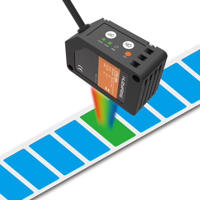 HUAYIFENG CR5H-10N RGB Light Sources Color Sensor Industrial Colour Sensor Photoelectric Contrast Sensor for Inspection