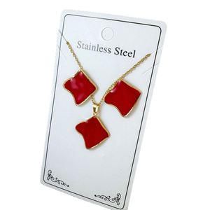 Conjuntos de Joyería de Pendientes y Collares con Diseño Exclusivo Personalizado, Metal de Alta Dureza, Huecos y de Peso Mixto, Venta al por Mayor - Product Image 4