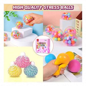 Nouvelle balle anti-stress TPR pour adultes et enfants de 5 à 7 ans, jouet pour soulager l'anxiété et le stress avec texture, couleur personnalisée - Product Image 3
