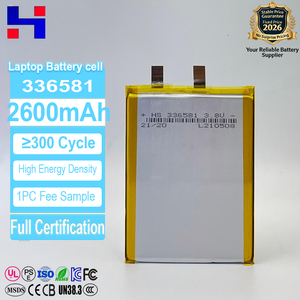 Batterie Li-polymère 3,8 V 2600 mAh 336581, cellule Li-polymère ultra-mince haute tension 3,3 mm pour batterie d'ordinateur portable - Product Image 1