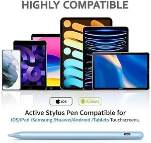 Penna Stilo Universale Ricaricabile Blu in Plastica per Schermi Touch di Tablet/Telefoni Android, iOS, <span class=keywords><strong>Apple</strong></span>/iPad - Product Image 3