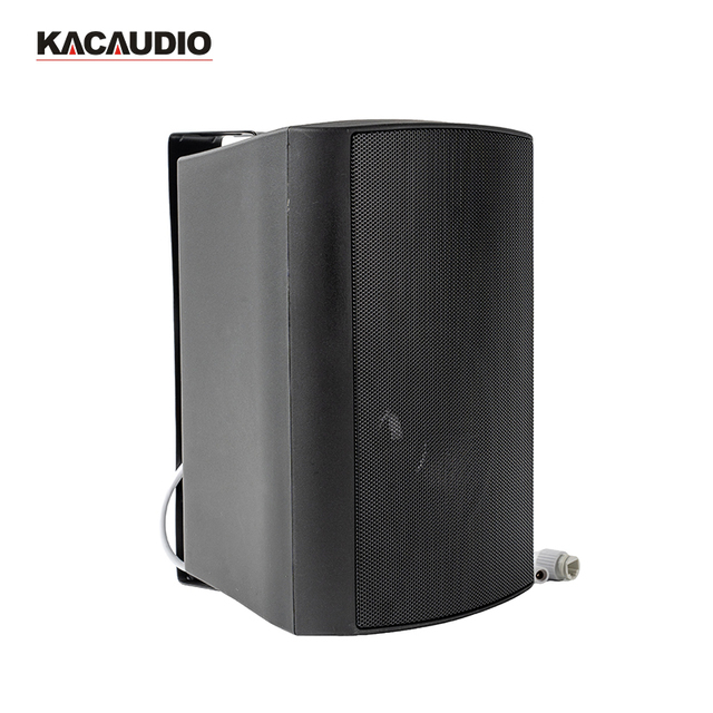 Surface Mount Bracket RJ45 Cable Black IP Network Wall Speaker for School Broadcast Office Paging and PA Projects