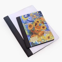 Carnet personnalisé A4 A5 A6 à couverture rigide réutilisable, vierge pour sublimation, en toile avec pochette en tissu, bloc-notes, journal, porte-documents, portefeuille