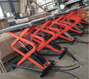 Inground gunting mobil hidrolik, Lift 4200KG untuk kendaraan sasis rendah - Product Image 4