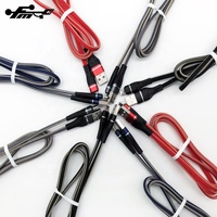 2019 OEM kabel pengisi daya USB ponsel Jeans kulit kabel mikro Data USB PVC 2A untuk Iphone untuk Android untuk Samsung V8 ponsel
