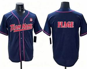 Maillot de baseball pour hommes, compétition mondiale, brodé, respirant, uniforme de baseball personnalisé, t-shirt d'équipe - Product Image 3