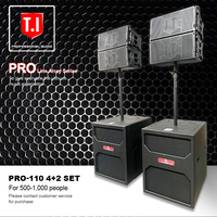 T.I Pro Audio 10 pouces Line Array haut-parleurs professionnels King Cost Performance 800W amplificateur alimentation scène extérieure passive